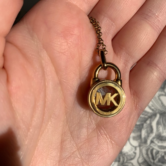 Michael Kors Gold Lock Necklace - Picture 4 of 6